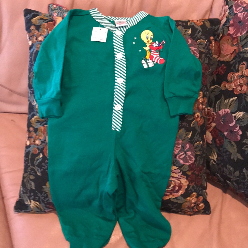 Warner brothers Christmas tweety onesie